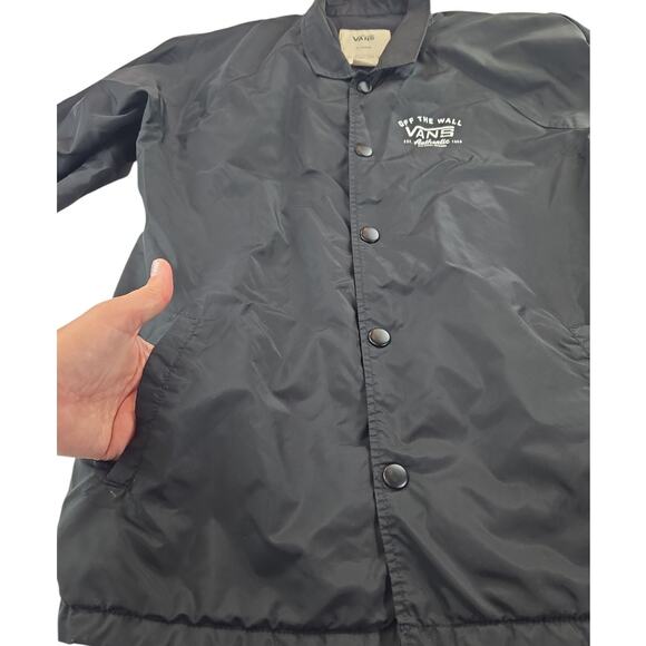 Vans | Black Coach's Jacket | Size XL - Picture 3 of 5